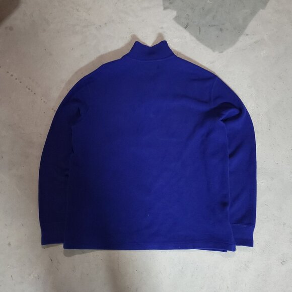 VINTAGE Blue Polo Ralph Lauren Quarter-Zip - Picture 2 of 4
